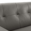 Modway Engage Top-Grain Leather Living Room Lounge Sofa EEI-3733-GRY Gray