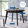 Modway Vision 45" Round Dining Table EEI-3751-CAP Cappuccino