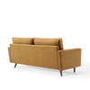 Modway Valour Performance Velvet Sofa EEI-3764-COG Cognac