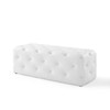 Modway Amour 48" Tufted Button Entryway Faux Leather Bench EEI-3767-WHI White