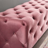 Modway Amour 72" Tufted Button Entryway Performance Velvet Bench EEI-3772-DUS Dusty Rose