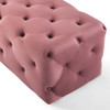 Modway Amour 72" Tufted Button Entryway Performance Velvet Bench EEI-3772-DUS Dusty Rose