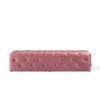 Modway Amour 72" Tufted Button Entryway Performance Velvet Bench EEI-3772-DUS Dusty Rose