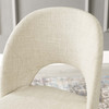 Modway Rouse Upholstered Fabric Dining Side Chair EEI-3801-BLK-BEI Black Beige