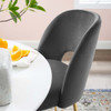 Modway Rouse Dining Room Side Chair EEI-3836-CHA Charcoal