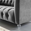 Modway Mesmer Channel Tufted Button Performance Velvet Sofa EEI-3882-CHA Charcoal