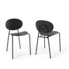 Modway Palette Dining Side Chair Set of 2 EEI-3902-BLK Black