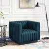 Modway Conjure Tufted Upholstered Fabric Armchair EEI-3927-AZU Azure