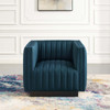 Modway Conjure Tufted Upholstered Fabric Armchair EEI-3927-AZU Azure