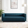 Modway Conjure Tufted Upholstered Fabric Sofa EEI-3928-AZU Azure