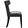 Modway Curve Dining Chair Vinyl Set of 2 EEI-3949-BLK Black