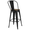 Modway Promenade Bar Stool Metal Set of 4 EEI-3951-BLK Black