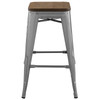 Modway Promenade Counter Stool Set of 4 EEI-3959-GME Gunmetal