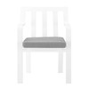 Modway Baxley Outdoor Patio Aluminum Armchair Set of 2 EEI-3961-WHI-GRY White Gray