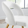 MODWAY Marciano Performance Velvet Dining Chair Gold White EEI-4680-GLD-WHI