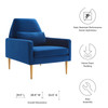 MODWAY Liliana Performance Velvet Armchair Navy EEI-5021-NAV