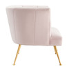 MODWAY Veronica Channel Tufted Performance Velvet Armchair Pink EEI-5023-PNK