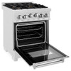 ZLINE 24" 2.8 cu. ft. Range with Gas Stove and Gas Oven in DuraSnow® Stainless Steel with Brass Burners (RGS-SN-BR-24)