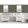 Design Element Estate 102" Double Sink Bathroom Vanity Modular Set in White