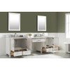 Design Element Estate 102" Double Sink Bathroom Vanity Modular Set in White