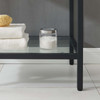 Modway Kingsley 36" Black Stainless Steel Bathroom Vanity EEI-3998-BLK-WHI Black White