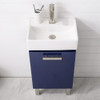 Design Element Stella 16.5" Single Sink Vanity In Blue