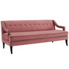 Modway Concur Living Room Set Performance Velvet Set of 3 EEI-4025-DUS-SET Dusty Rose