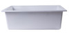 ALFI brand AB2420DI-W White 24" Drop-In Single Bowl Granite Composite Kitchen Sink