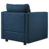 Modway Activate 3 Piece Upholstered Fabric Set EEI-4046-AZU-SET Azure