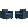 Modway Activate Upholstered Fabric Armchair Set of 2 EEI-4078-AZU Azure