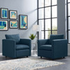 Modway Activate Upholstered Fabric Armchair Set of 2 EEI-4078-AZU Azure