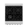 ZLINE 24" 2.8 cu. ft. Range with Gas Stove and Gas Oven in DuraSnow® Stainless Steel and Black Matte Door (RGS-BLM-24)