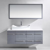 Virtu USA MS-430-S-GR-001 Ceanna 53.5" Single Bath Vanity in Gray with White Engineered Stone Top and Sink