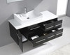 Virtu USA MS-430-S-ES-001 Ceanna 53.5" Single Bath Vanity in Espresso with Engineered Stone Top and Sink