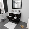 Virtu USA MS-2236-CMRO-ES-NM Caroline Estate 36" Bath Vanity in Espresso with Cultured Marble Quartz Top