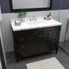 Virtu USA ES-40048-CMSQ-ES Tiffany 48" Bath Vanity in Espresso with Cultured Marble Quartz Top and Sink