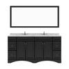 Virtu USA ED-25072-CMRO-ES Talisa 72" Bath Vanity in Espresso with Cultured Marble Quartz Top and Sinks