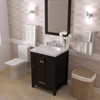 Virtu USA GS-50024-CMRO-ES-001 Caroline Avenue 24" Bath Vanity in Espresso with Cultured Marble Quartz Top