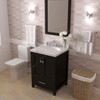 Virtu USA GS-50024-CMRO-ES-002 Caroline Avenue 24" Bath Vanity in Espresso with Cultured Marble Quartz Top