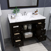 Virtu USA ES-40048-CMSQ-ES-NM Tiffany 48" Bath Vanity in Espresso with Cultured Marble Quartz Top and Sink