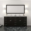 Virtu USA MD-2172-CMSQ-ES-002 Caroline Parkway 72" Bath Vanity in Espresso with Cultured Marble Quartz Top