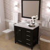 Virtu USA GS-50036-CMRO-ES-002 Caroline Avenue 36" Bath Vanity in Espresso with Cultured Marble Quartz Top