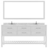 Virtu USA MD-2272-CMRO-WH-010 Caroline Estate 72" Bath Vanity in White with Cultured Marble Quartz Top