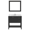 Virtu USA ES-30036-CMSQ-ES-002 Winterfell 36" Bath Vanity in Espresso with Cultured Marble Quartz Top and Sink