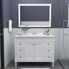 Virtu USA ES-40048-CMRO-WH-NM Tiffany 48" Single Bath Vanity in White with Cultured Marble Quartz Top and Sink