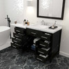 Virtu USA MS-2157R-CMSQ-ES-002 Caroline Parkway 57" Bath Vanity in Espresso with Cultured Marble Quartz Top