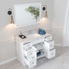 Virtu USA ES-32048-CMSQ-WH-002 Elise 48" Single Bath Vanity in White with Cultured Marble Quartz Top and Sink