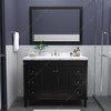 Virtu USA ES-40048-CMSQ-ES-002 Tiffany 48" Bath Vanity in Espresso with Cultured Marble Quartz Top and Sink