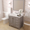 Virtu USA GS-50036-CMSQ-CG-001 Caroline Avenue 36" Bath Vanity in Cashmere Gray with Cultured Marble Quartz Top