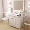 Virtu USA GS-50036-CMSQ-WH Caroline Avenue 36" Bath Vanity in White with Cultured Marble Quartz Top